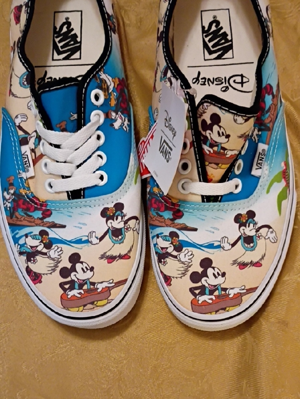 VANS Limited Edition Mickey Mouse Hawaii - Blue/White Men's 8.0 Woman's 9.5 - Picture 4 of 14